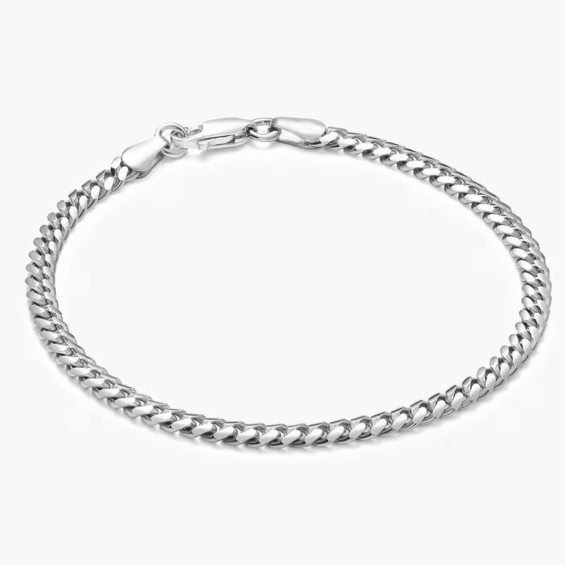 Cuban Bracelet - 3MM Silver