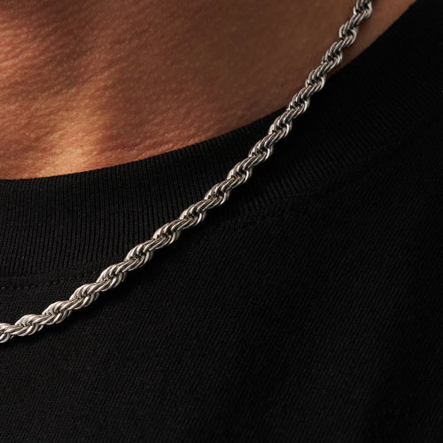 Rope Chain - 3MM Silver